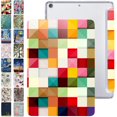 thumbnail image 1 of DuraSafe Cases iPad PRO 12.9 Inch 4th 5th 6th [ Pro 12.9 4 5 6 ] MY3K2LL/A MY3J2LL/A MY2H2LL/A MY2J2LL/A TriFold Printed PC Lightweight Protective Clear Back Cover - Color Grid, 1 of 8