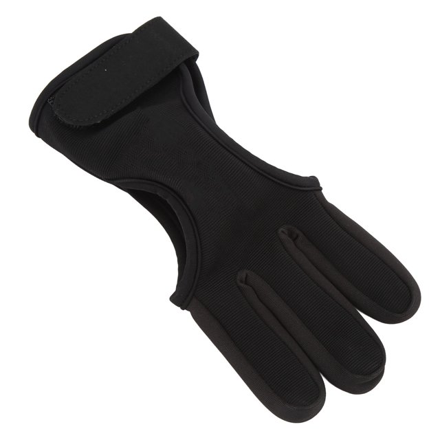 3 Finger Glove, Light Adjustable Protective Bow Finger Guard Adjustable Tightness Universal Soft For Competition Archery XL