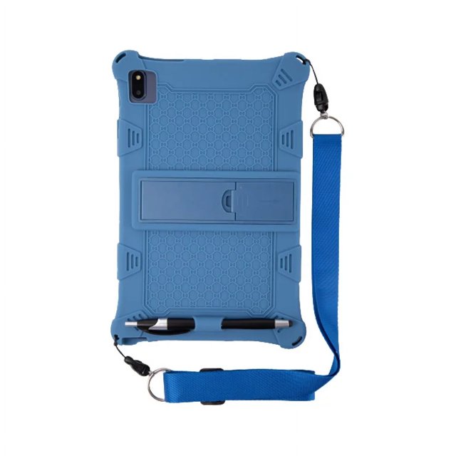 Soft Silicon Kids Case For Teclast T50 T40 5G M40 Pro M40SE 10.4 Inch Tablet Cover Case For Teclast T40 Plus Stand Protect Shell Dark Blue-Belt Teclast T40