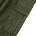 thumbnail image 4 of Styesk Men's Pants Men's Solid Color Casual Elastic Waistband Drawstring Pocket Workwear Pants, 4 of 8