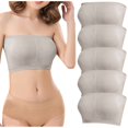 thumbnail image 4 of Cute Bra Women Back-Smoothing Bra Feature V-Neck Wire-Free Bra Style W-1836 Gray 3XL, 4 of 4