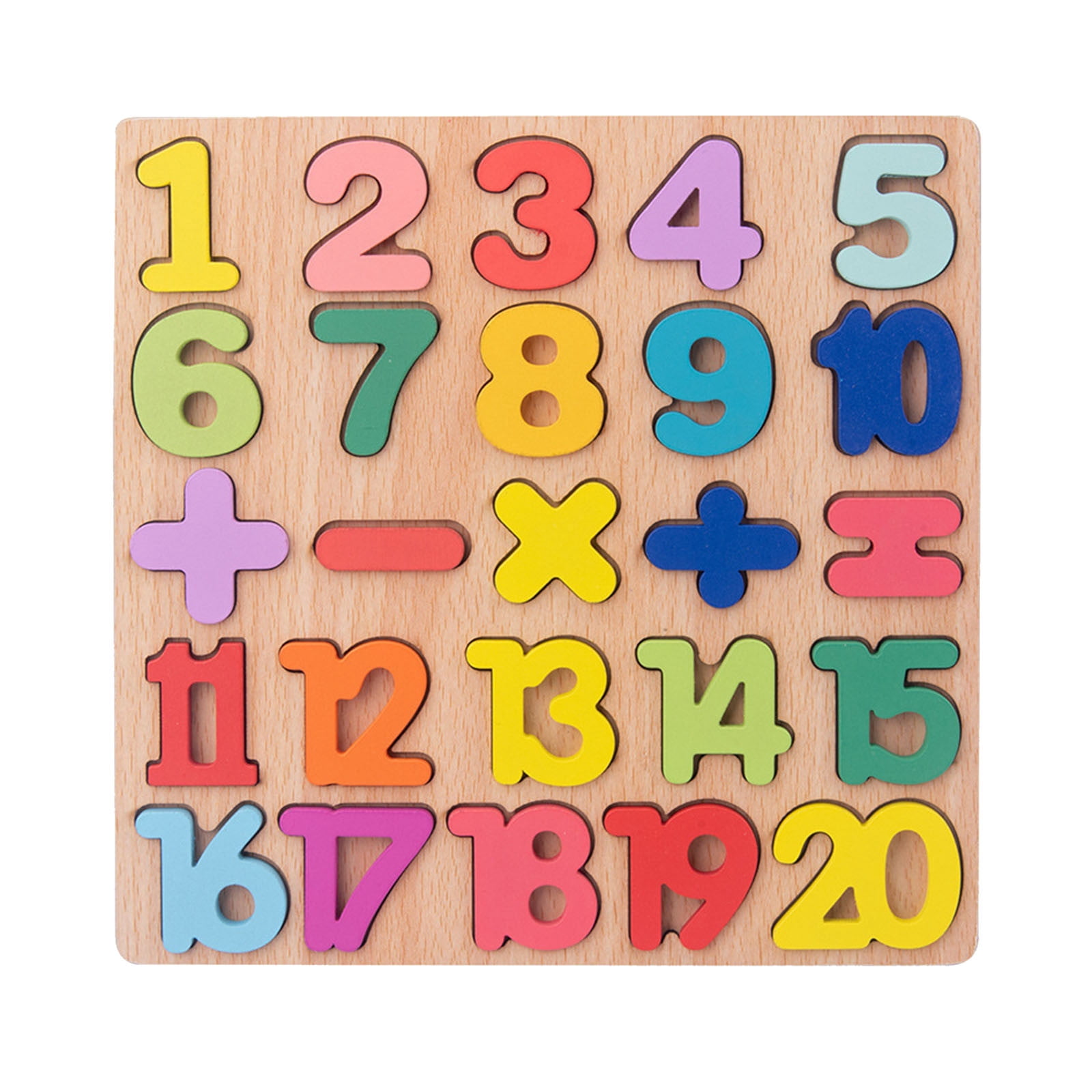TIELUTT Wooden Number Puzzle 123 Number Puzzles for Toddlers 2 3 4 5 Years Old Educational Alphabet Games for Toddlers Bulk for Kids Fraction Building Sticks for Kids Wooden Climbing for Toddlers 1-3