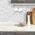 thumbnail image 5 of White Grey Marble Subway Back Splash Tile, 5 of 5