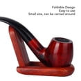 thumbnail image 4 of Foldable Pipe Holder Small Portable Wooden Folding Single Stand For Smoking Pipe Display Sturdy And Durable, 4 of 8