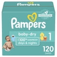 thumbnail image 1 of Pampers Baby Dry Diapers Size 1, 1 of 9