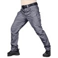 thumbnail image 2 of Wangscanis Men Cargo Pants, Zipper Button Closure Solid/Snakeskin Print Casual Pants Trousers with Pockets, 2 of 2