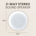 thumbnail image 2 of PYLE PDIC61RD 200W 6.5'' Round Flush Mount In-Wall/Ceiling Home Speakers, 2 Pack, 2 of 12