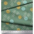 thumbnail image 2 of Soimoi Poly Georgette Fabric Geometric & Polka Dots Printed Craft Fabric by the Yard 52 Inch Wide, 2 of 3