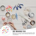 thumbnail image 4 of EeaseCA 1000pcs DIY Handmade Beaded Accessories Acrylic Hole Barrel Beads Rice Beads, 4 of 7
