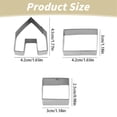 thumbnail image 3 of WHEANG Christmas House Cookie Cutter Cookie Tool Cookie Cutter Baking Tool Cookie Set Stainless Cookie Cutter Cake Cookie Ring Baking Tool, 3 of 9