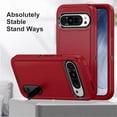 thumbnail image 3 of for Google Pixel 9 Case, Google Pixel 9 Phone Case with Built in Kickstand, Shockproof/Dustproof/Drop Proof Heavy Duty Military-Grade Rugged Protective Cover for Google Pixel 9,Red,For Google Pixel 9, 3 of 9