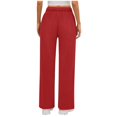 thumbnail image 3 of LUOGENLI Pantalon Décontracté pour Femme Pantalon Décontracté pour Femme Couleur Unie à Lacets Jambe Droite Pantalon de Sport Slacks2 Pantalon Décontracté pour Femme Taille Extensible Coton Pantalon Décontracté Femme Grande Taille Grande Rouge G, 3 of 7