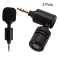 thumbnail image 2 of GLFILL Flexible Mini Microphone Straight 3.5mm 2/3/4Pole Wireless Microphone Connector Mic For Live Broadcast Speech Report Interview 3 Pole, 2 of 8