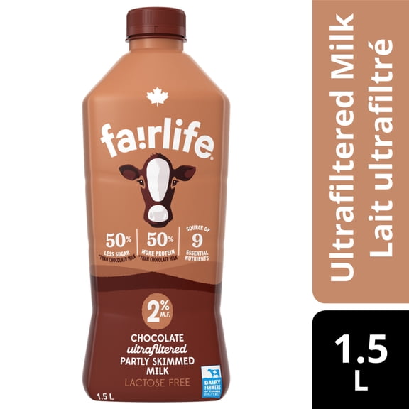 Fairlife Lait au Chocolat 2 % Bouteille, 1.5 Litres