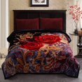 thumbnail image 1 of Thick Warm Winter Fleece Blanket For King Bed 2 Ply Reversible Soft Raschel Blanket,85"x93",10lb, 1 of 6