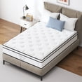 thumbnail image 4 of taoruifang 10 Inch white Full Mattress  Memory Foam Mattress with Pocket Spring, Soft & Comfortable Medium Firm, 4 of 13