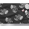 thumbnail image 2 of Soimoi polyester Crepe Fabric Leaves & Floral Artistic Decor Fabric Printed Yard 52 Inch Wide, 2 of 5