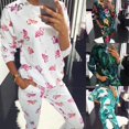 thumbnail image 1 of REDHOTYPE Nouveau Pyjama pour Femme à Fleurs Pyjama à Manches Longues Ample Doux Col Rond Grande Taille Pyjama Décontracté pour Femme Tenue d'Intérieur, 1 of 5