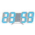 thumbnail image 2 of Fridja Summer Clearance LED Digital Alarm Clock, Wall Clock for Teenagers, Night Mode Adjastable Electronic Table Clock Wall Clock for Living Room, Bedroom and Office, 9.3" × 3.3", Blue, 2 of 5