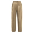 thumbnail image 5 of LSLJS Womens High Waisted Pants Women Casual Solid Color Pockets Buttons Elastic Waist Comfortable Straight Pants, 5 of 5