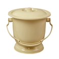 thumbnail image 2 of Chamber Pot with Lid Bedpan Spittoon Indoor with Handle Urine Light Yellow, 2 of 8