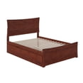 thumbnail image 2 of AFI Metro Solid Wood Full Bed and Footboard with Twin Trundle in Walnut, 2 of 10