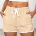 thumbnail image 5 of Short Pants for Women - Breathable Comfortable Casual Wear with Adjustable Drawstring and Versatile Split Design for Summer Activities, 5 of 5