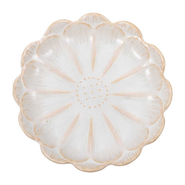 Shisuyan Ceramic Flower Shaped Dipping Bowl 1Pack 4.4X4.4X0.9In