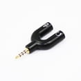 thumbnail image 1 of BlueDiamond Répartiteur de Casque Audio + Micro 3,5 mm - Noir, 1 of 3
