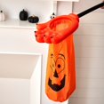 thumbnail image 1 of Oleegame 1PC Produce Storage Halloween Candy Bag With Outstretched Hand Design Non Woven Fabric And Large Capacity For Kids' 2 Stylish Colors Black Orange, 1 of 4