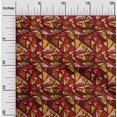 thumbnail image 2 of oneOone Velvet Maroon Fabric Abstracts Sewing Craft Projects Fabric Prints By Yard 58 Inch Wide, 2 of 5