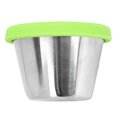 thumbnail image 2 of Salad Dressing Container, Essential Oil Container Silicone Lid Storage 70ml Stainless Steel  For Beauty Salon For Picnic Green Lid, 2 of 8