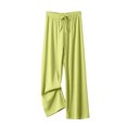 thumbnail image 1 of Plebaso Wide Leg Pants for Women Drawstring Knit Casual Pants Solid Color Womens Open Bottom Trousers, 1 of 6
