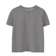 thumbnail image 4 of Plebaso Chemises à Illets pour Filles, Manches Courtes, Col Rond, Blouse Ajourée, Hauts d'Été Décontractés pour Enfants 3-12 Ans, 4 of 4