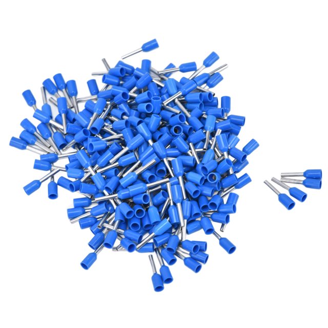 1000 Pcs Bornes Isolantes Électriques 20 AWG Connecteurs de Cordon KitE7508 Bleu