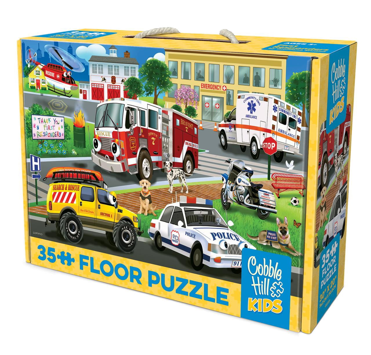 Cobble Hill Kids 35 Piece Floor Puzzle - First Responders - for Ages 3 and up