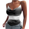 thumbnail image 1 of Pompotops Débardeur Imprimé Mode pour Femmes Blouse Sans Manches Bretelles Tops, 1 of 4