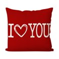 thumbnail image 2 of TIMIFIS Housses de Coussins 18x18 Pouces, Housse de Coussins en Lin de la Saint-Valentin avec Cœurs Rouges Amour pour Grand Canapé Sofa Intérieur Extérieur Décoration de Fête, 2 of 6