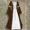 thumbnail image 2 of Birdeem Robe Décontractée Vintage Patchwork pour Femmes, Longueur au Sol, Cosplay Gothique, 2 of 4