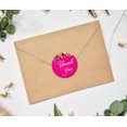 thumbnail image 2 of Darling Souvenir 45 Pcs Fuchsia Pink Round Floral Thank You Stickers DIY Envelope Seals-1.6 Inches, 2 of 4