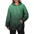 thumbnail image 2 of Besolor Oversized Sweatshirt for Women Fall Plus Size Long Sleeve Gradient Color Hoodies Baggy Clothes for Ladies, 2 of 7
