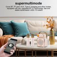 thumbnail image 2 of Mini Karaoke Machine Ensemble de Microphone et Haut-Parleur Sans Fil avec 2 Micros, LED Rechargeable, Couleur Nuit, 2 of 8