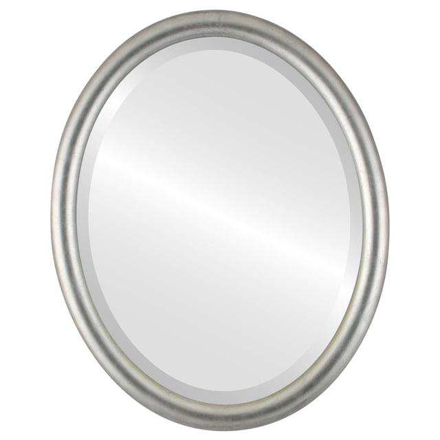Miroir Encadré Pasadena - Feuille d'Argent avec Antique Noir