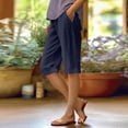 thumbnail image 1 of Womens Casual Shorts Summer Drawstring Elastic Waist Comfy Shorts with Pockets, 1 of 5
