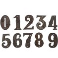 thumbnail image 3 of 4.6" Cast Iron House Numbers- Solid & Heavy Duty Rustic Decorative Numbers with Fleur De Lis Design for House Home Address Plaque Garden Yard Post Mailbox Hanging Wall Sign Letters Decor, 3 of 5
