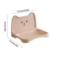 thumbnail image 3 of Lovely Small Bear Soap Box Wall Mounted Toilet Soap Rack No Water Accumulation And Drainage Soap Box Detachable Structure, 3 of 6