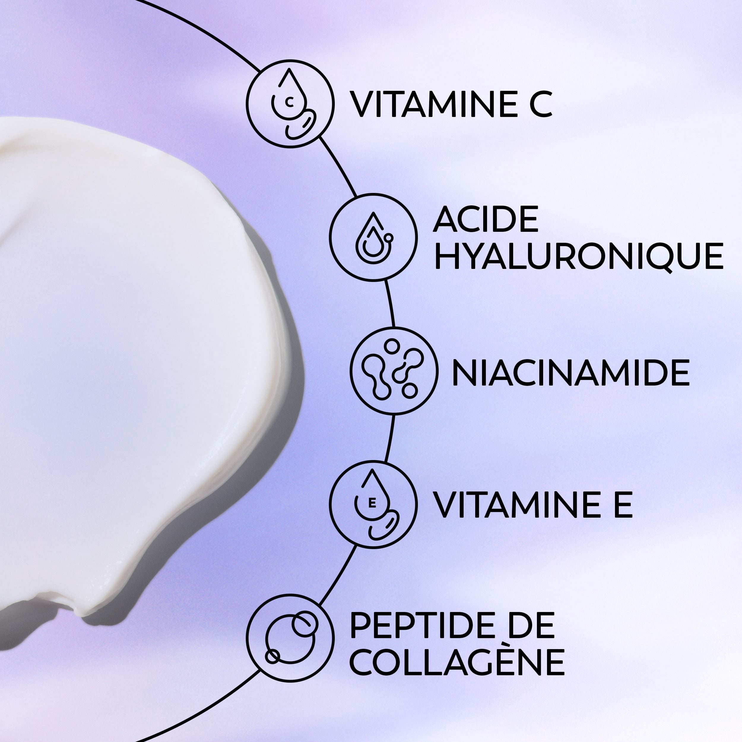 Super crème Olay avec écran solaire FPS 30, 50 mL (1,7 oz), hydratant ultraléger pour le visage qui hydrate, lisse, illumine, raffermit et protège avec FPS.