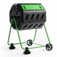 thumbnail image 2 of FCMP Outdoor HOTFROG Bac à Composteur à Double Chambre de 37 Gallons, Vert, 2 of 8