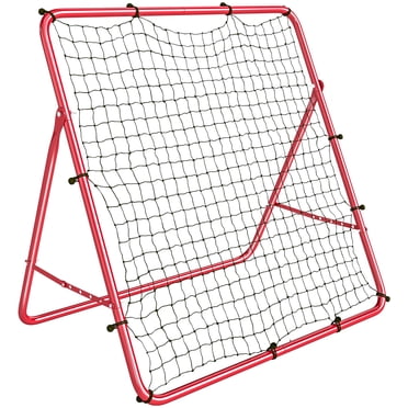 Soozier 5 Angles Adjustable Soccer Rebounder Net, Red