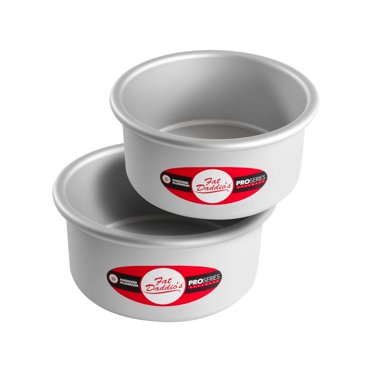 Fat Daddio's Moules à Gâteau Ronds en Aluminium Anodisé, Ensemble de 2 Pcs, 6 x 3 Pouces